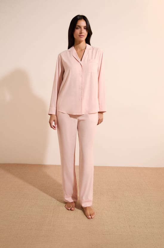 Chemise de pyjama manches longues;${refinementColor}