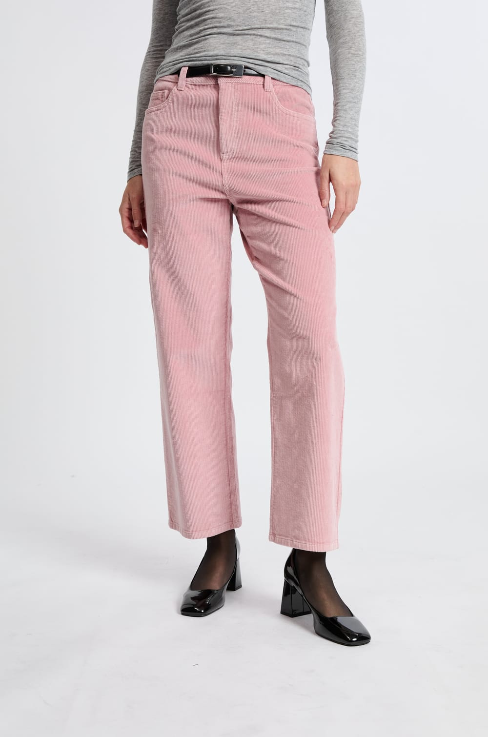 Pantalon en coton effet velours;${refinementColor}