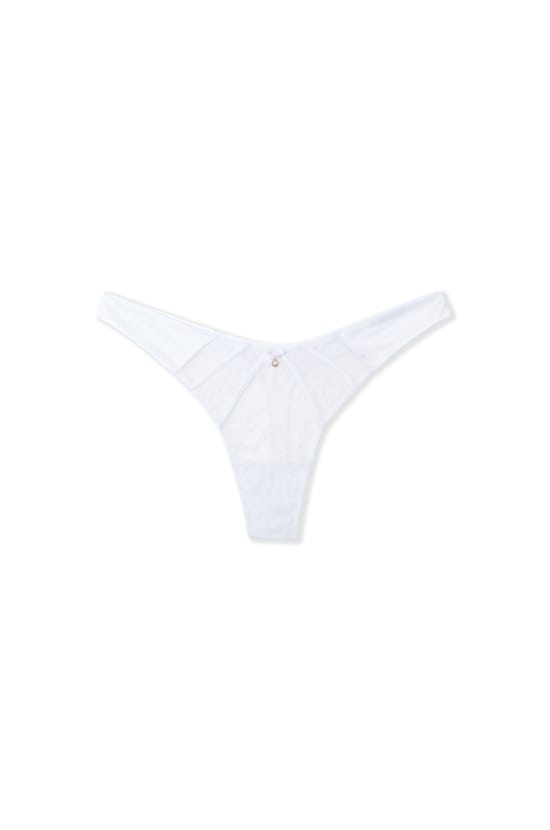 Lace and Satin Thong;${refinementColor}