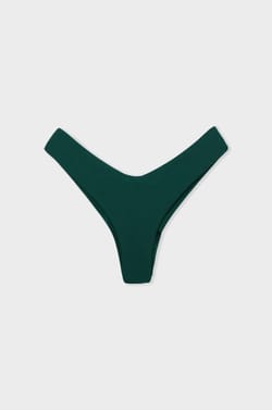 High-Leg Brazilian Bikini Bottom Satin Swimwear;${refinementColor}