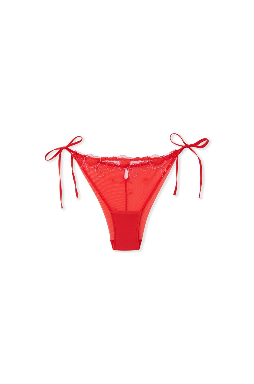 Culotte brod&eacute;e &agrave; motifs coeurs;${refinementColor}