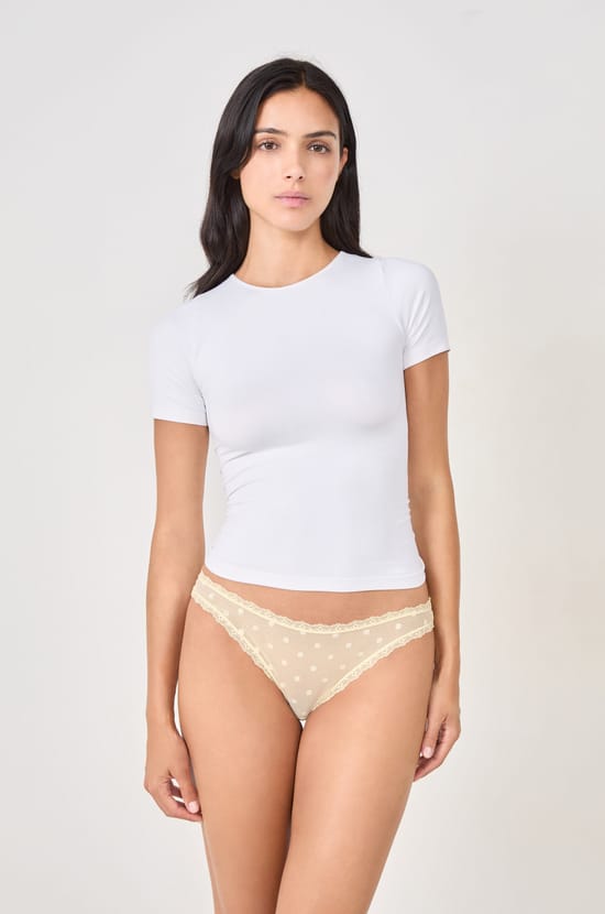 Spitzen-Slip mit Print;${refinementColor}