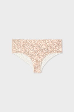 Hipster aus nahtloser Mikrofaser mit Leopardenmuster;${refinementColor}