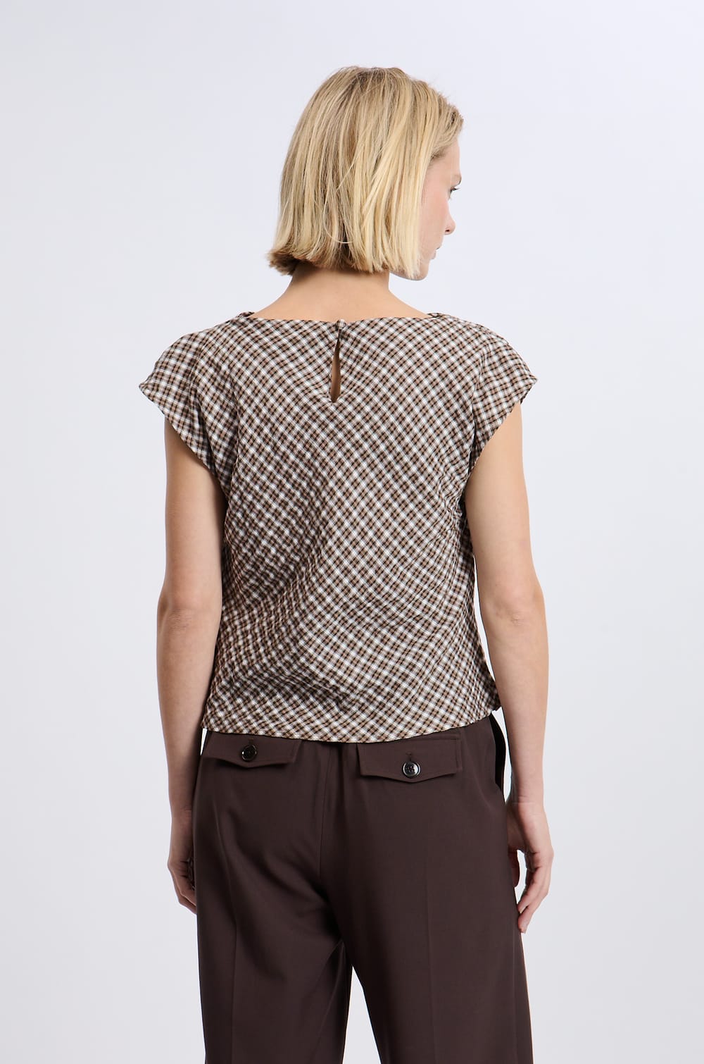 Top à carreaux;${refinementColor}