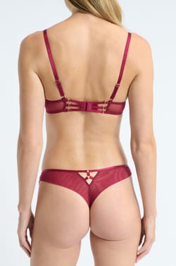 Embroidered detail tanga;${refinementColor}
