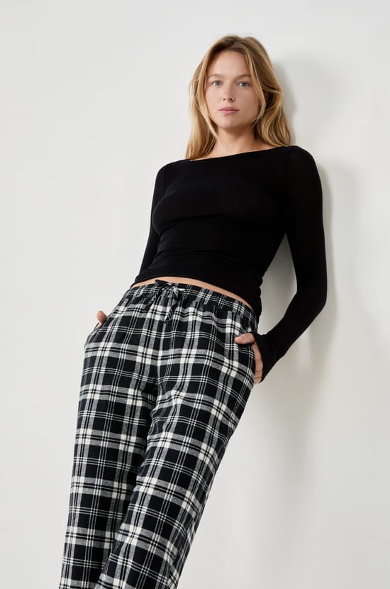 Pantalon de pyjama à carreaux;${refinementColor}