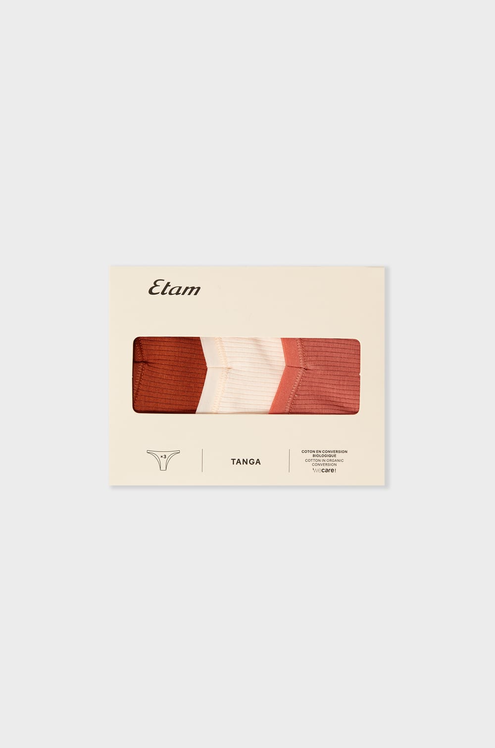 Pack of 3 Cotton Tangas;${refinementColor}