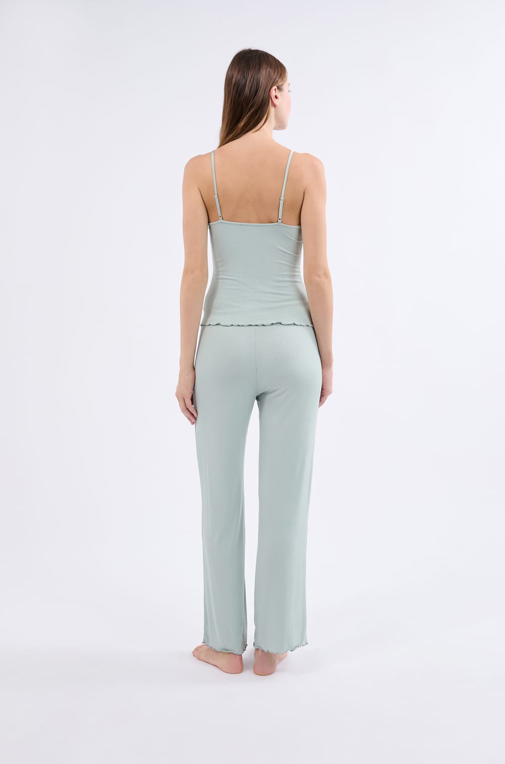 Conjunto de pijama de 2 piezas de punto fino;${refinementColor}