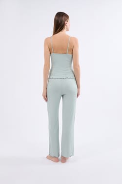 Conjunto de pijama de 2 piezas de punto fino;${refinementColor}