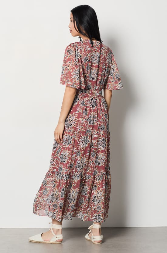 Floral Long Dress;${refinementColor}