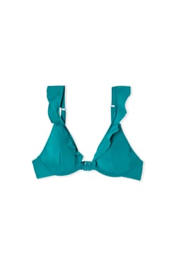 Haut de maillot de bain &agrave; volants;${refinementColor}