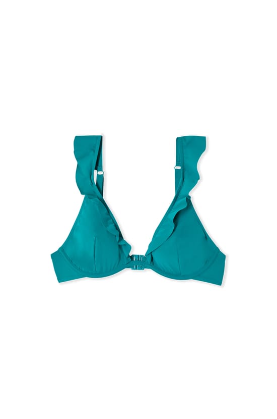 Bikini-Top mit Volants;${refinementColor}