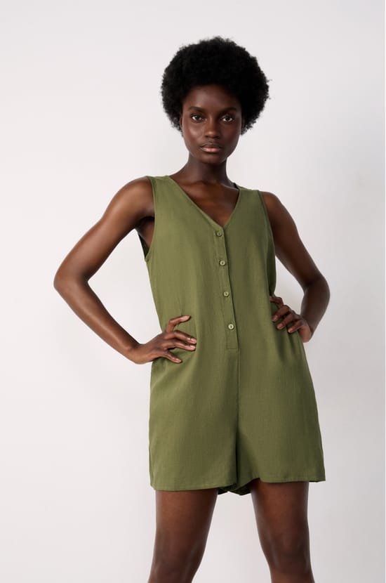 Jumpsuit corto de playa;${refinementColor}