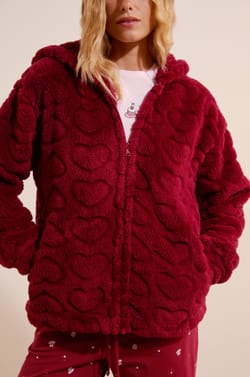 Ensemble de pyjama 3 pi&egrave;ces avec coton &agrave; motifs c&oelig;urs;${refinementColor}