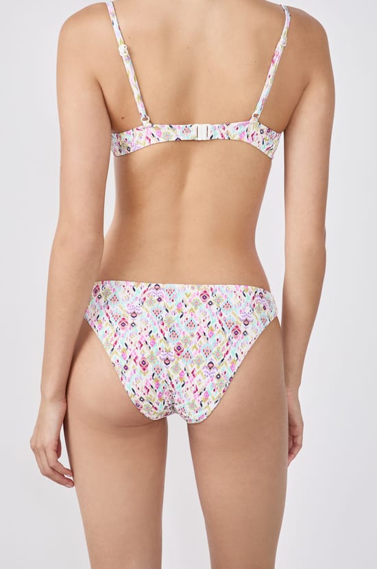 Patterned bikini bottom brief;${refinementColor}