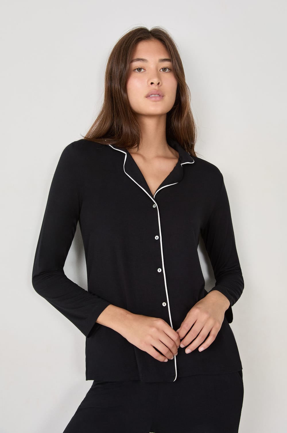 Chemise de pyjama manches longues;${refinementColor}