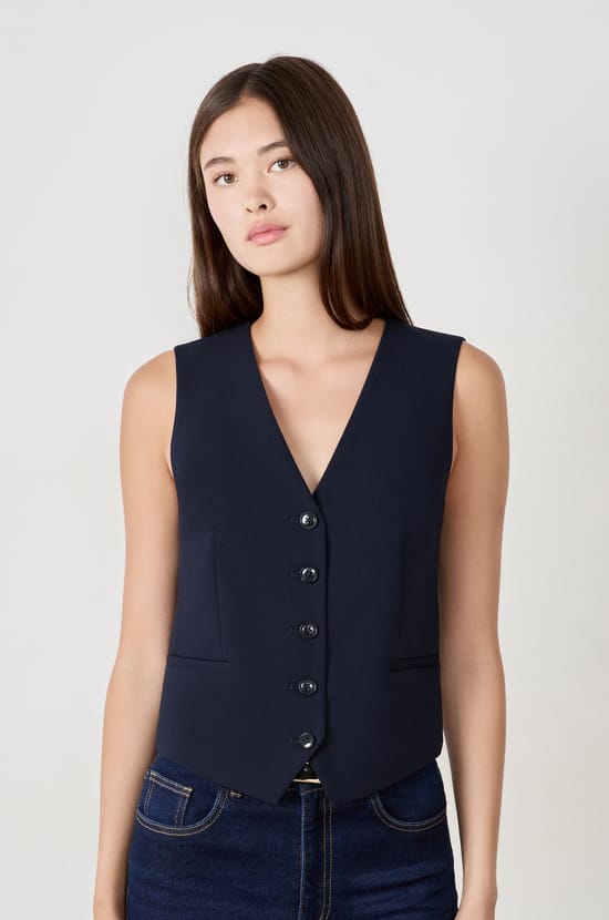 Sleeveless Waistcoat;${refinementColor}