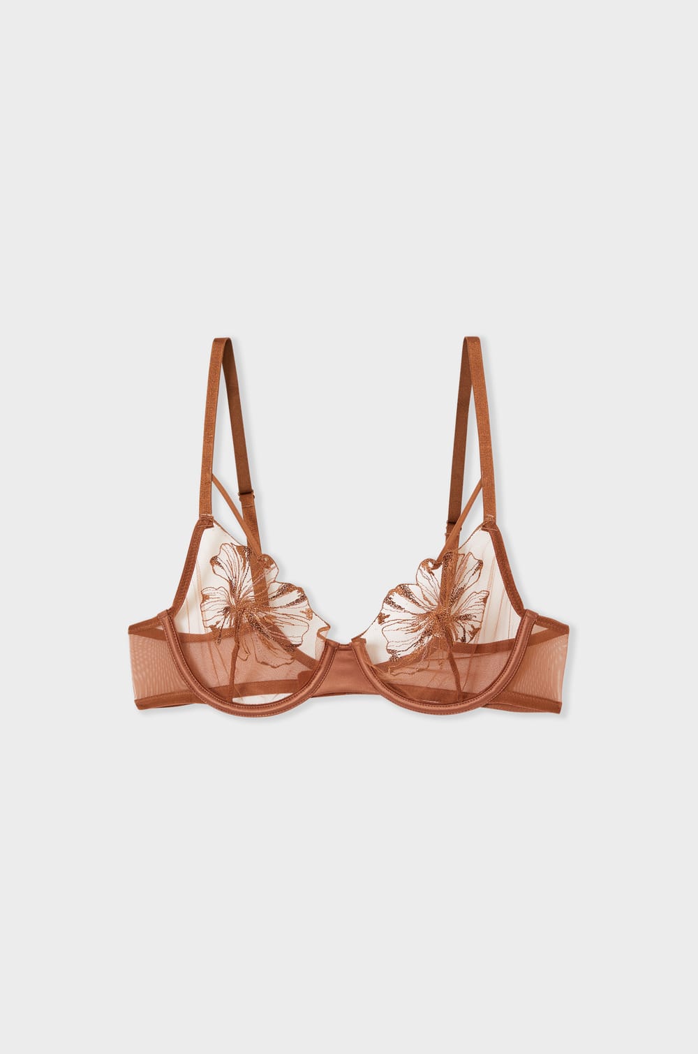 Bra de tul en transparencia;${refinementColor}