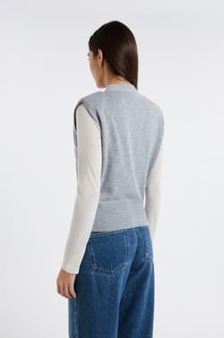 Gilet sans manches boutonn&eacute;;${refinementColor}