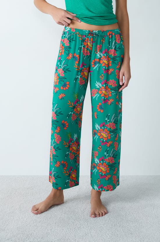 Pantalón de pijama estampado;${refinementColor}