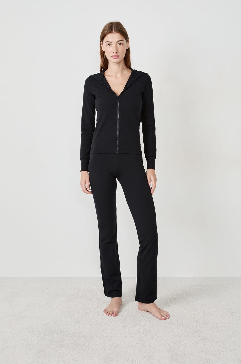 NOT US - Sweat zippé à capuche en coton;${refinementColor}