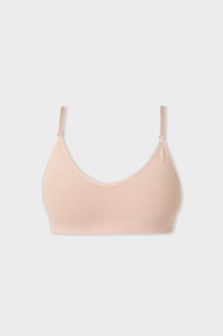 Optimal comfort cotton bralette;${refinementColor}