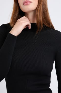 NOT US - Pull à manches longues col montant avec laine;${refinementColor}