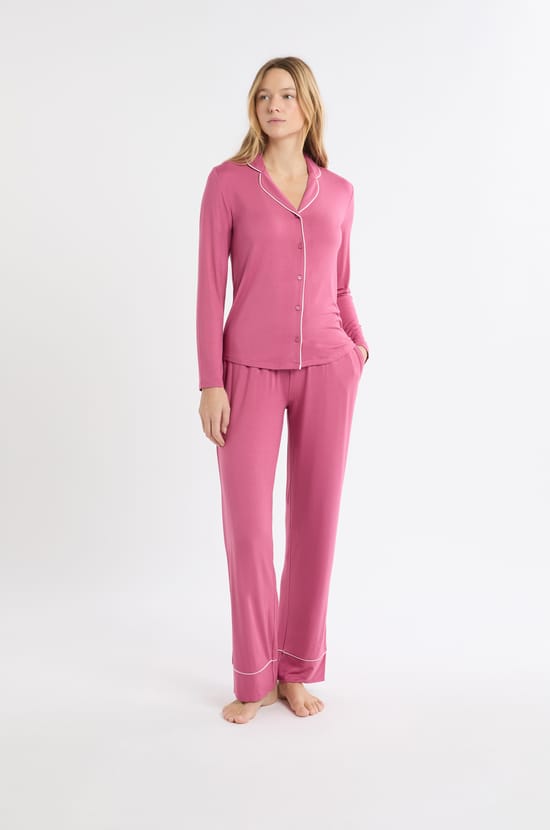 2-teiliger Pyjama-Set mit langen &Auml;rmeln;${refinementColor}