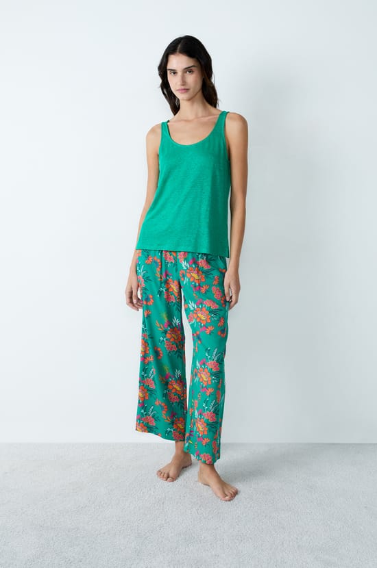 100% Linen Tank Top;${refinementColor}