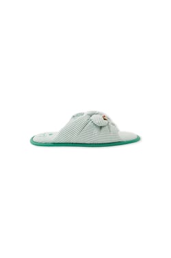 Cotton Flip-Flop Slippers;${refinementColor}