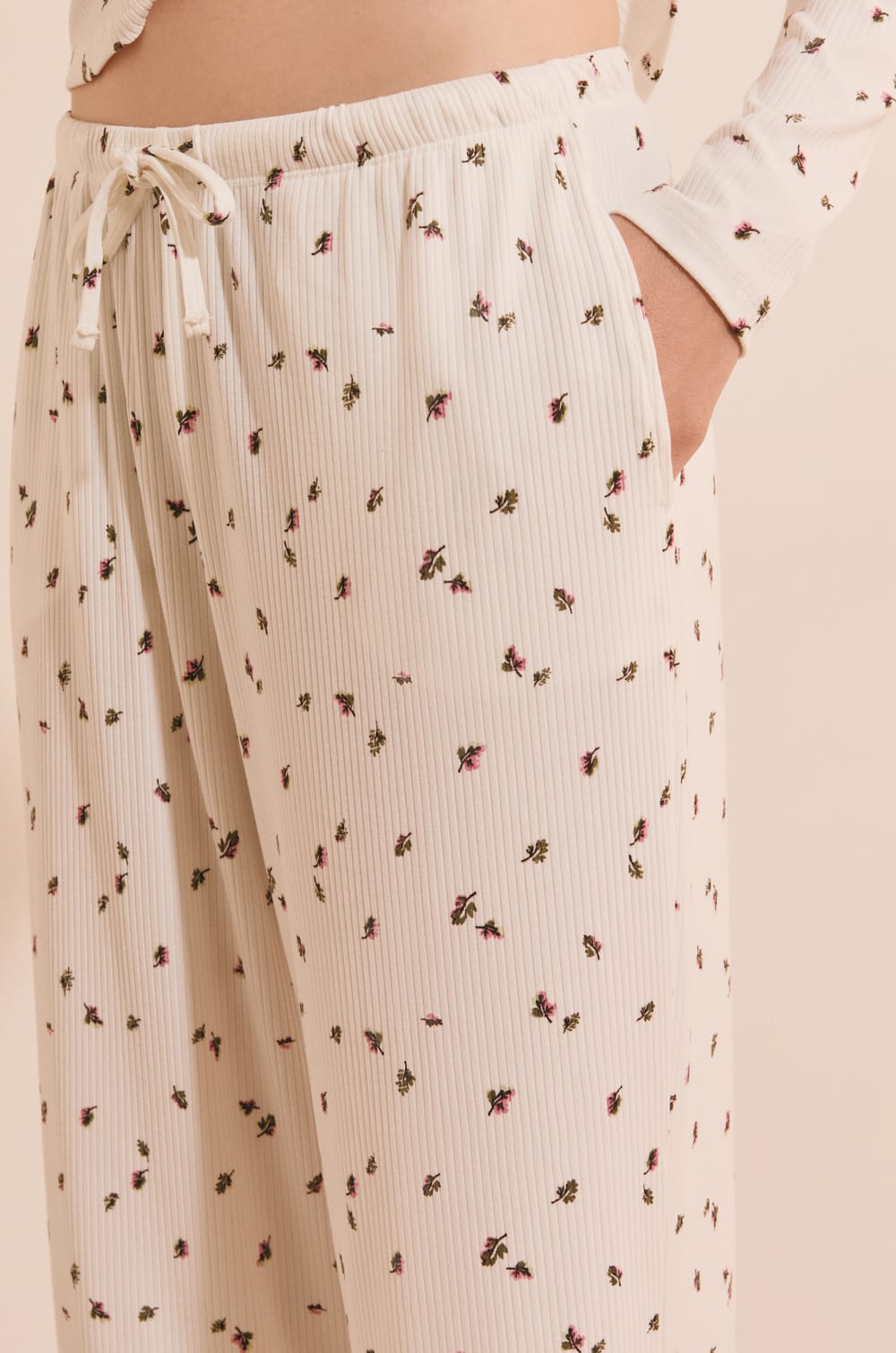 Pantalon de pyjama &agrave; motifs;${refinementColor}