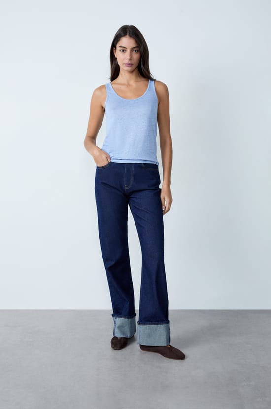 Débardeur 100% lin;${refinementColor}