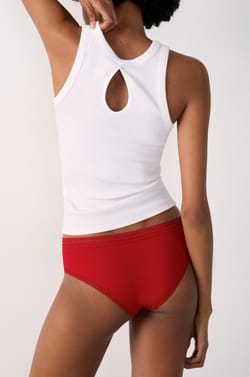 Shorty microfibre détails dentelle;${refinementColor}