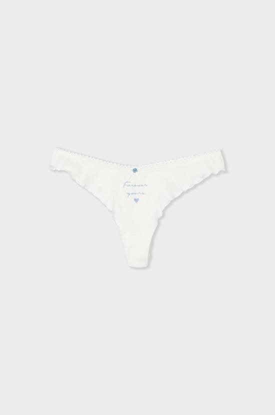 Tanga en coton;${refinementColor}