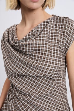 Top col b&eacute;nitier &agrave; carreaux;${refinementColor}