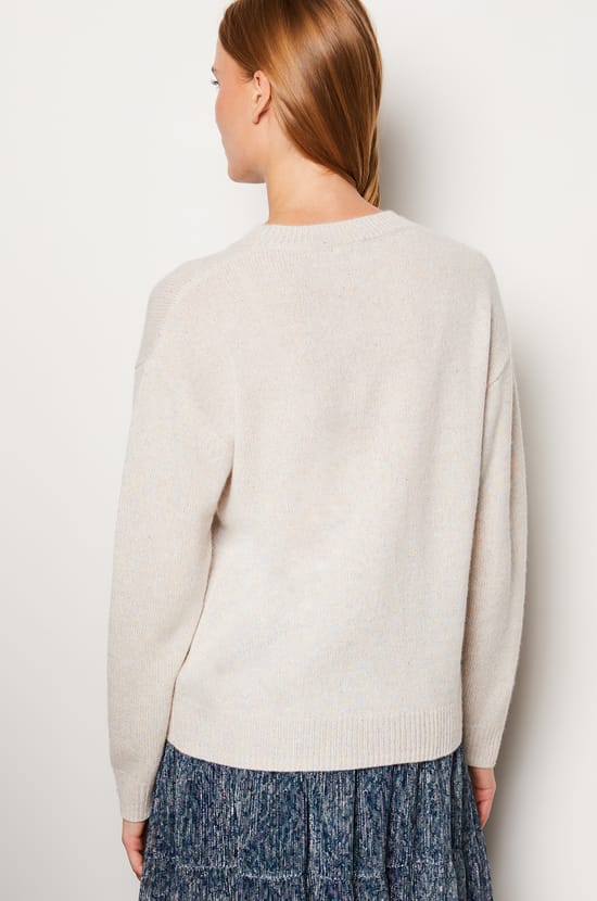 Pull cachemire à paillettes;${refinementColor}