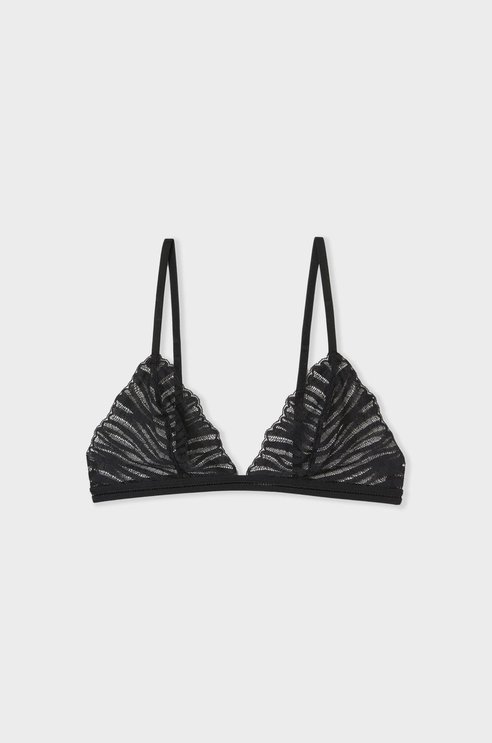Soutien-gorge triangle en dentelle;${refinementColor}
