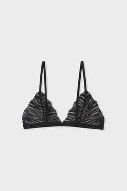 Soutien-gorge triangle en dentelle;${refinementColor}
