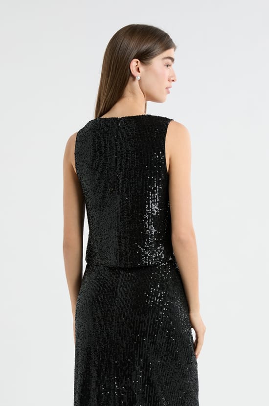 Top &agrave; sequins;${refinementColor}