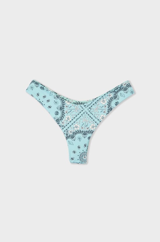 Bikini brésilien high leg bas de maillot imprimé réversible;${refinementColor}