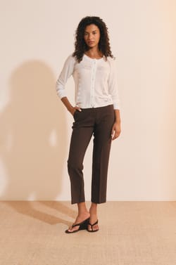 Cardigan avec boutons et d&eacute;tails dentelle;${refinementColor}