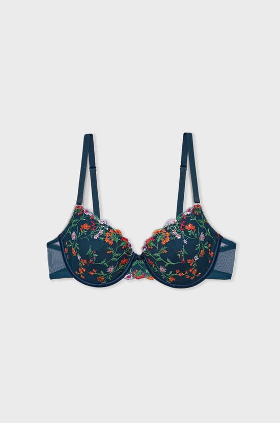 Bra Nº  4 -copa fina con bordado de flores;${refinementColor}