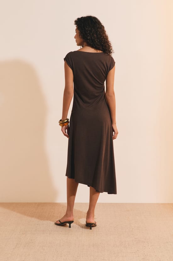 Robe midi asym&eacute;trique;${refinementColor}