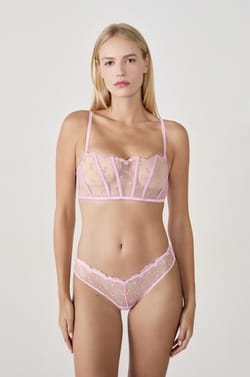 Strapless Bra with Embroidery;${refinementColor}