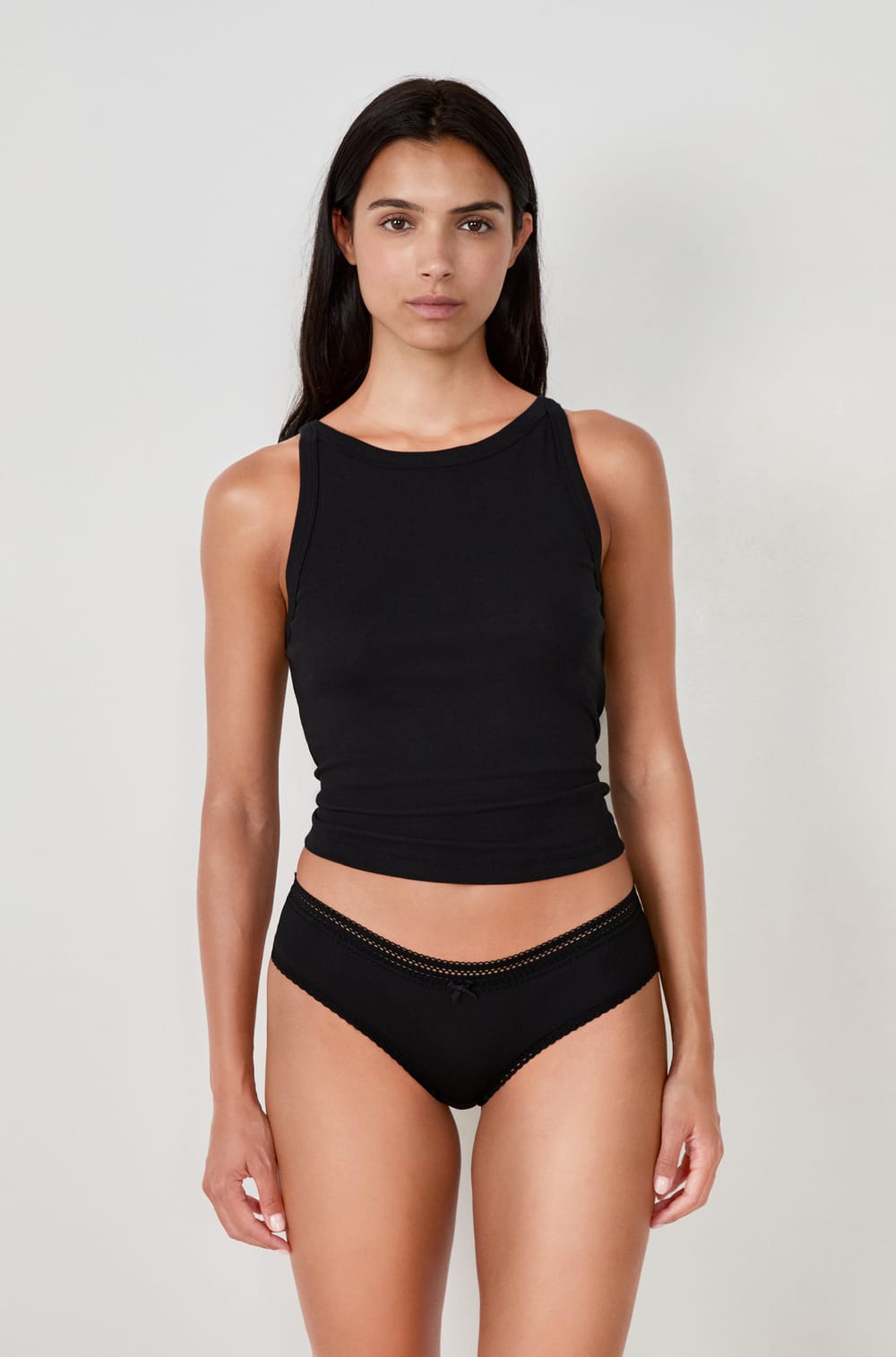 Shorty microfibre détails dentelle POWER NOIR ETAM