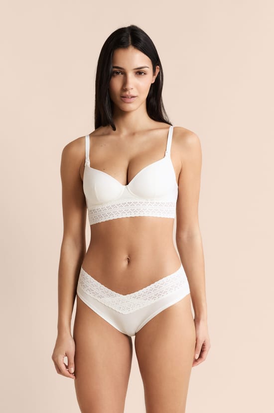 Lightly Lined Bra with Nursing Clips;${refinementColor}