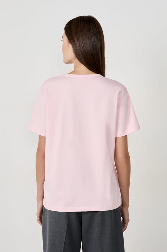 Cotton T-shirt with "Cool girl academy" print;${refinementColor}