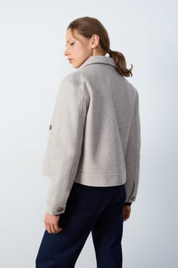 Short Jacket with Pockets;${refinementColor}