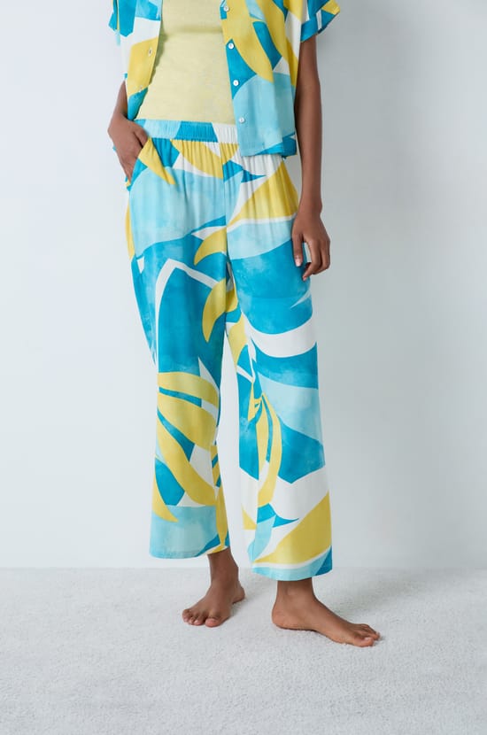 Pantalon de pyjama à motifs;${refinementColor}
