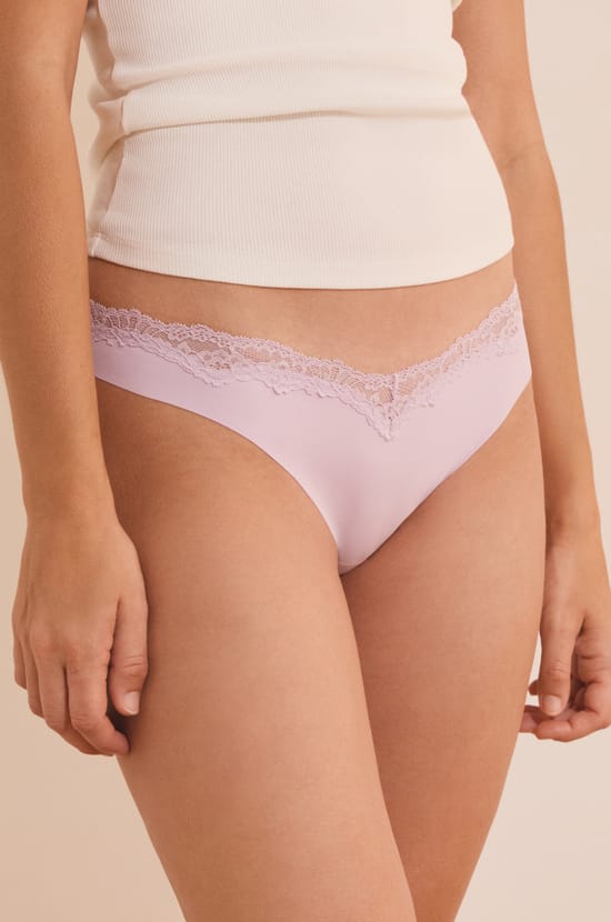 Culotte avec d&eacute;tail dentelle;${refinementColor}